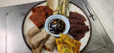 정선 아리랑 시장내 한우식당